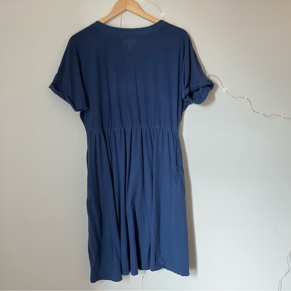 Pact French Navy The Portside Button-Front Dress | L - Picture 3 of 7